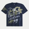 Boxy Georgia Tech Yellow Jackets grafisk T-shirt Boxy Georgia Tech Yellow Jackets grafisk T-shirt