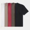 Boxy Heavyweight Crew T-shirt 5-pack