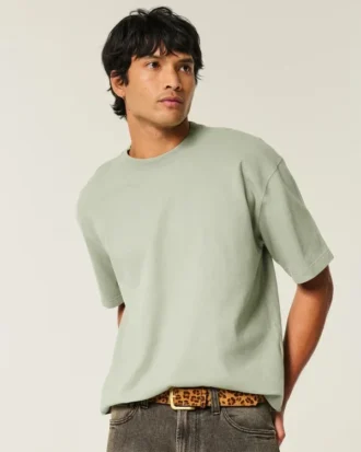 Boxy Heavyweight Crop Crew T-shirt