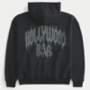 Boxy Hollywood Graphic Zip-Up Hoodie Boxy Hollywood Graphic Zip-Up Hoodie