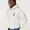 Boxy Indiana University Hoosiers grafisk hoodie Boxy Indiana University Hoosiers grafisk hoodie
