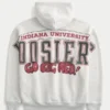 Boxy Indiana University Hoosiers grafisk hoodie Boxy Indiana University Hoosiers grafisk hoodie