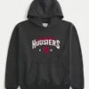 Boxy Indiana University Hoosiers grafisk hoodie