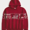 Boxy Indiana University Hoosiers grafisk hoodie