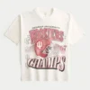 Boxy Indiana University Hoosiers grafisk T-shirt