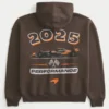Boxy McLaren grafisk hoodie med dragkedja Boxy McLaren grafisk hoodie med dragkedja