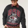Boxy Mickey Mouse Ohio State Buckeyes Graphic Crew Sweatshirt Boxy Mickey Mouse Ohio State Buckeyes Graphic Crew Sweatshirt