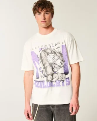 Boxy Northwestern University Wildcats Graphic Tee Boxy Northwestern University Wildcats Graphic Tee