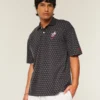 Boxy Ohio State University Buckeyes grafisk polo Boxy Ohio State University Buckeyes grafisk polo