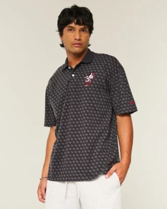 Boxy Ohio State University Buckeyes grafisk polo