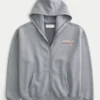 Boxy Oracle Red Bull Racing Graphic Zip-Up Hoodie Boxy Oracle Red Bull Racing Graphic Zip-Up Hoodie