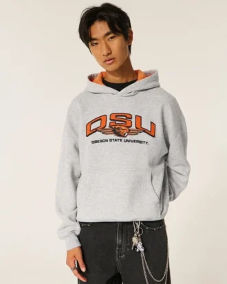 Boxy Oregon State University Beavers grafisk hoodie