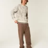 Boxy Pattern Crew Sweater Boxy Pattern Crew Sweater