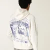 Boxy Penn State University Nittany Lions grafisk hoodie