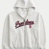 Boxy Providence Rhode Island grafisk hoodie med dragkedja Boxy Providence Rhode Island grafisk hoodie med dragkedja