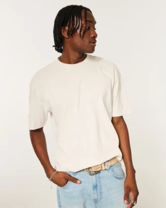 Boxy Slub Crew T-shirt