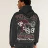 Boxy Texas A&M University Aggies grafisk hoodie