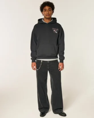 Boxy Texas A&M University Aggies grafisk hoodie