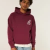 Boxy Texas A&M University Aggies grafisk hoodie