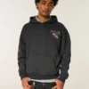 Boxy Texas A&M University Aggies grafisk hoodie