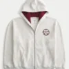 Boxy Texas A&M University Aggies grafisk hoodie med dragkedja