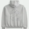 Boxy Toyota Supra Graphic Zip-Up Hoodie Boxy Toyota Supra Graphic Zip-Up Hoodie