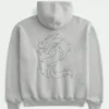 Boxy Toyota Supra Graphic Zip-Up Hoodie Boxy Toyota Supra Graphic Zip-Up Hoodie