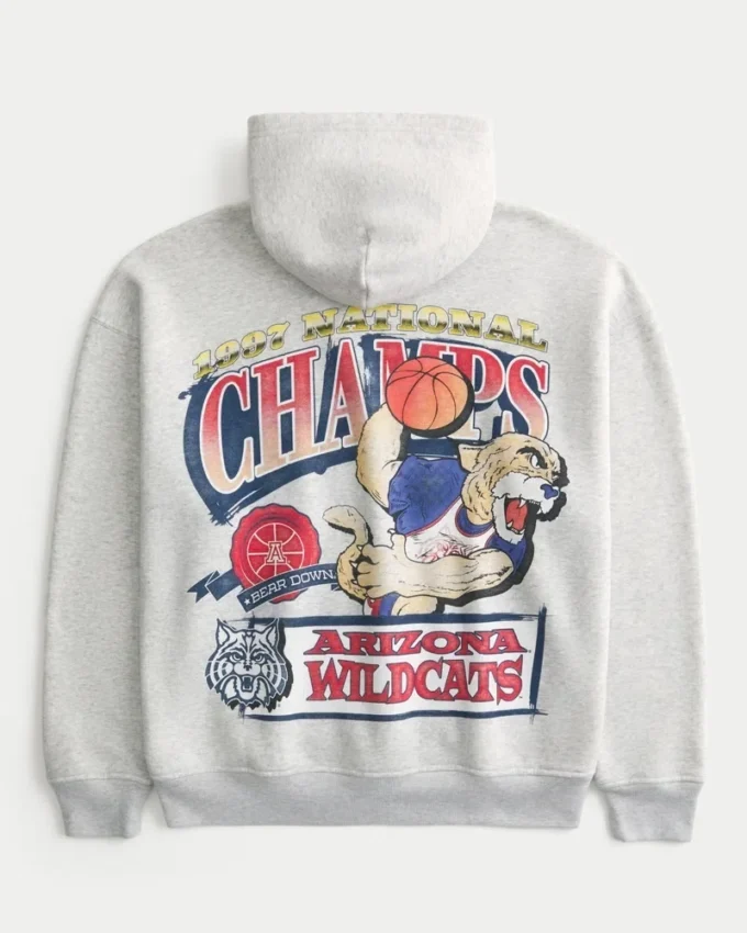 Boxy University of Arizona Wildcats grafisk hoodie Boxy University of Arizona Wildcats grafisk hoodie