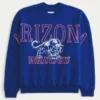 Boxy University of Arizona Wildcats Graphic Crew Sweatshirt Boxy University of Arizona Wildcats Graphic Crew Sweatshirt