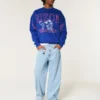 Boxy University of Arizona Wildcats Graphic Crew Sweatshirt Boxy University of Arizona Wildcats Graphic Crew Sweatshirt