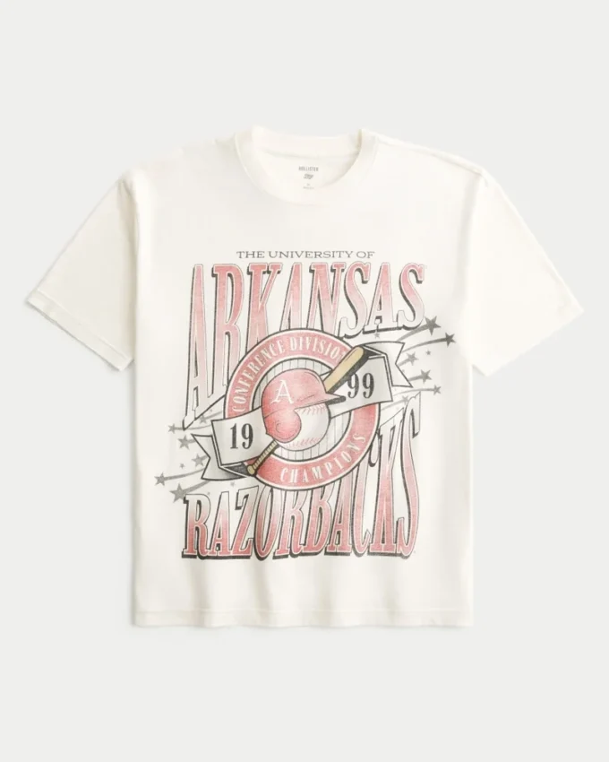 Boxy University of Arkansas Razorbacks Graphic Tee Boxy University of Arkansas Razorbacks Graphic Tee