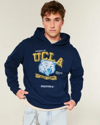 Boxy University of California, Los Angeles Bruins grafisk hoodie Boxy University of California, Los Angeles Bruins grafisk hoodie