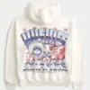 Boxy University of Connecticut Huskies grafisk hoodie Boxy University of Connecticut Huskies grafisk hoodie