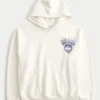 Boxy University of Connecticut Huskies grafisk hoodie Boxy University of Connecticut Huskies grafisk hoodie