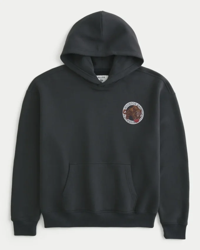 Boxy University of Houston Cougars basket-hoodie med tryck Boxy University of Houston Cougars basket-hoodie med tryck