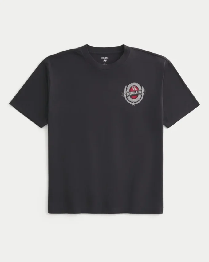 Boxy University of Houston Cougars grafisk T-shirt