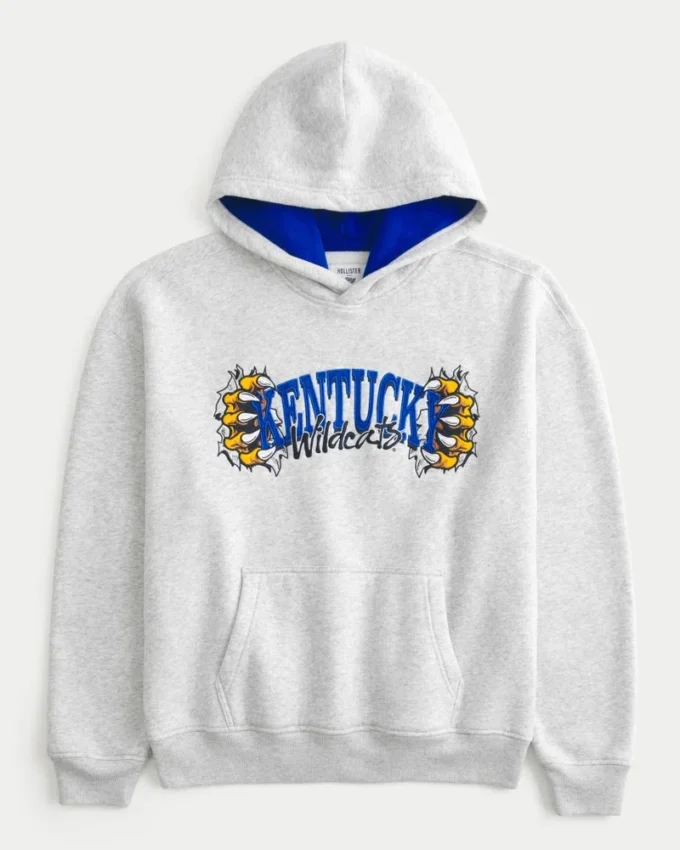 Boxy University of Kentucky Wildcats grafisk hoodie Boxy University of Kentucky Wildcats grafisk hoodie