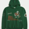 Boxy University of Miami Hurricanes grafisk hoodie