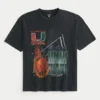 Boxy University of Miami Hurricanes grafisk T-shirt
