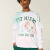 Boxy University of Miami Hurricanes grafisk T-shirt