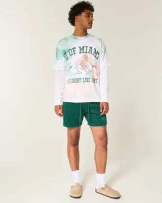 Boxy University of Miami Hurricanes grafisk T-shirt