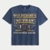 Boxy University of Michigan Wolverines Graphic Tee