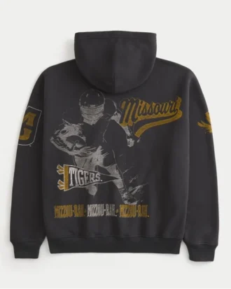 Boxy University of Missouri Tigers grafisk hoodie