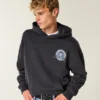 Boxy University of North Carolina Tar Heels grafisk hoodie Boxy University of North Carolina Tar Heels grafisk hoodie