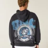 Boxy University of North Carolina Tar Heels grafisk hoodie Boxy University of North Carolina Tar Heels grafisk hoodie