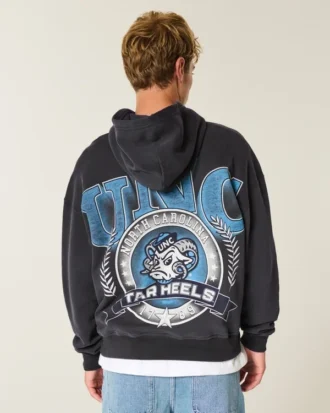 Boxy University of North Carolina Tar Heels grafisk hoodie