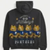 Boxy University of Pittsburgh Panthers grafisk hoodie