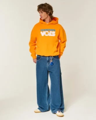 Boxy University of Tennessee Volunteers grafisk hoodie