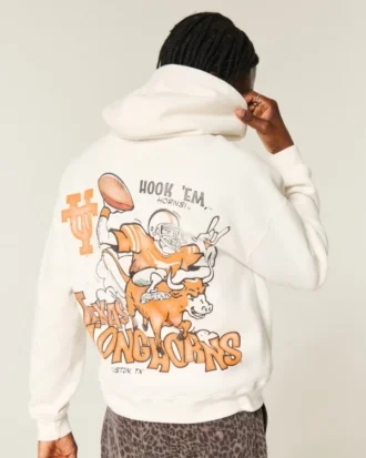Boxy University of Texas at Austin Longhorns grafisk hoodie