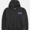Boxy University of Washington Huskies grafisk hoodie